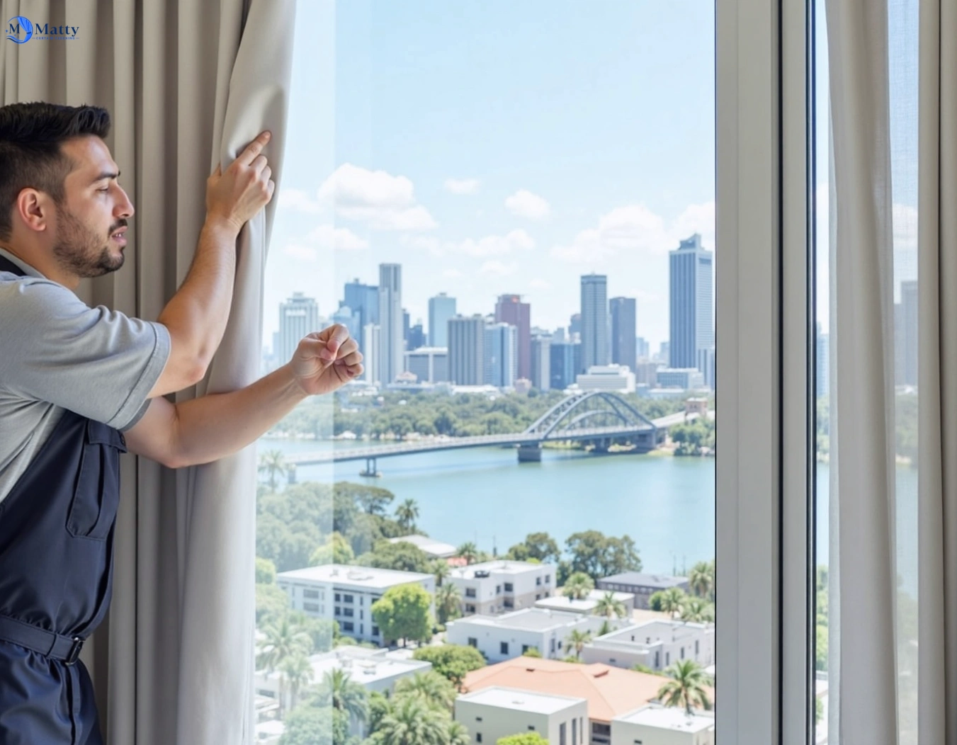 Professional curtain steam cleaning service leumeah-nsw QLD by Matty Curtain Cleaning